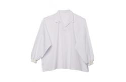 China Rib Knit Cuff Coat Polyester65% Cotton35% White Dust Work Clothes supplier