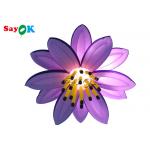 Customized 10ft Inflatable Lighting Decoration Led Lily Flower For Wedding Christmas for sale