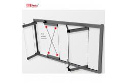 China Tempered Glass Bay Folding Window Doors Anodized Finished supplier