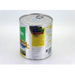 Circular Tin Plate Food Cans round matal canister , 0.23mm thickness for sale