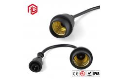 China Screw Light Waterproof IP65 10cm E26 E27 Lamp Holder With Plug supplier