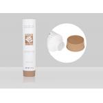 Hand Cream Custom Cosmetic Tubes Empty Plastic Squeeze D38mm 60-150ml With Vertical Stripe Screw On Cap for sale