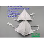 Elastic Earloop Disposable Non Woven Face Mask , Flexible Disposable N95 Mask for sale