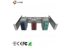 China 24 Ports Fiber Optic Patch Panel Industrial DIN - Rail With SC/PC SM Duplex Adapters supplier