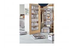 China Embossing Fabric 10 Shelf Hanging Organizer 11.8X6X47.2 supplier