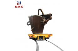 China Steerable Electric Powered Ladle Transfer Cart For Material Foundry Factory supplier