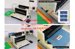 China 6.35mm 6.29mm Pitch PVC Coil Binding Punching Machine With Handle supplier