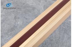 China Non Slip Aluminium Stair Nosing Edge Trim CQM Approved 3.0m Length supplier