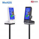 WiFi LCD Touch Screen Table Top Digital Signage With Temperature Detecting for sale