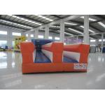 2 Lane Bungee Run 0.55mm Pvc Tarpaulin , Children Bungee Bouncy Castle 10 X 3 X 2.5m for sale