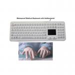 Medical Keyboard Silicone Hospital Rubber With Touchpad Antibacterial for sale