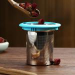 Break Resistant Glass Tea Infuser Cup Lightweight For Hot / Cold Drinks