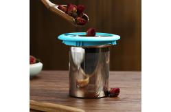 China Break Resistant Glass Tea Infuser Cup Lightweight For Hot / Cold Drinks supplier