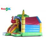 4.9x3.9x3.6mH Flamingo Commercial Kids Inflatable Bouncer Slide Combo for sale