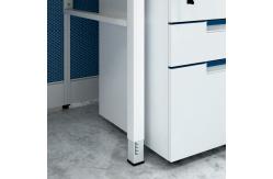 China 60mm Thickness Office Workstation Partitions Cubicle 6 Staff Workstation Table supplier
