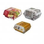 Custom Printed Biodegradable Burger Box Fast Food Takeaway Packaging with Free Sample