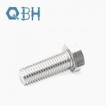 304 M2-M20 Steel Hex Bolt Plain Surface Treatment