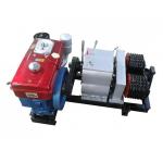 Gasoline Powered Cable Winch Puller Cable Drum Winch With Two Drum JJM-5SQ for sale