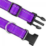 Breathable Nylon Reflective Dog Collar Multicolor Adjustable