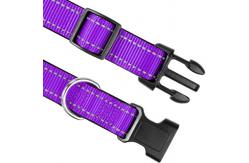 China Breathable Nylon Reflective Dog Collar Multicolor Adjustable supplier