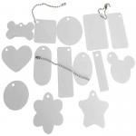 Double Sided Sublimation Aluminum Blanks Sheet For Pet Keys And Bag Pendant for sale