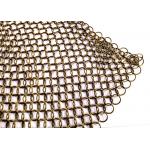 Stainless Steel Ring Mesh Drapery 1.2MM X10MM Used Window Treatments , Backdrops for sale