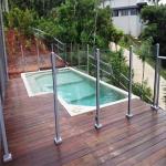 Customized Black Aluminum Glass Railing Panels Balcony Fence for sale