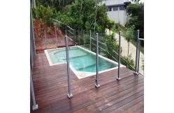 China Indoor Balcony Glass Railing Minimalism Style Customization supplier