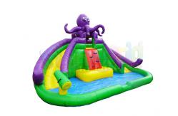 China Octopus Jumping Bouncer Inflatable Bounce House With Water Slides supplier