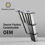 Rectangular Simple Metal Furniture Legs Support Feet for TV Cabinets and Sofas Hardware Accessories for sale