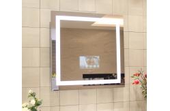 China Frameless Illuminated Bathroom Wall Mirror With Touch Screen LCD TV And Defogger supplier
