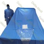 Neurosurgery Disposable Surgical Drapes For Craniotomy With Fenestration Incise Film for sale