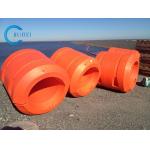 Orange / Yellow Cylindrical HDPE Pipe Floater DN1100 For Dredger Pipelines