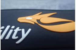 China Water - Proof 3D Logo 1.9mm PVC Rubber Patches supplier