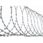 Spiral Straight Line And Spiral Cross Types Of Razor Barbed Wire Safety Fence for sale
