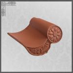 Villa Roofing Material 10mm Spanish Clay Roof Tiles Red Terracotta for sale