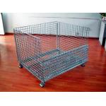 Powder Coated Wire Mesh Pallet Cage For Logistics / Distribution Center for sale