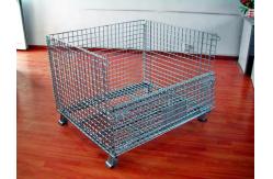 China Powder Coated Wire Mesh Pallet Cage For Logistics / Distribution Center supplier