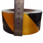 Adhesive PE Protective Film Black Yellow Warning Tape ISO9001 SGS CE ROHS Approved for sale