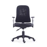 60mm Nylon Castor Mesh Swivel Office Chair MID Back Fabric Seat for sale