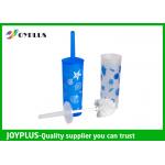 Plastic Bathroom Cleaning Items Round Toilet Brush Easy Cleaning HT1065 for sale