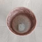 Modern Round Fiber Cement Pot Contemporary Durable For Garden for sale