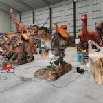 Animatronic T Rex Dino Riders , Customized Amusement Park Dinosaur for sale