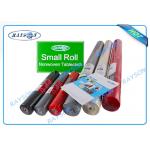 Biodegradable Disposable PP Non Woven Textiles / Printed Polyester Tablecloths In Roll