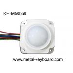 50MM Mechanical White Resin Rugged Trackball Mouse Module For Medical for sale