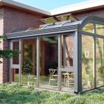Single Glass Sun Room Concealed Drainage Sliding Door Sunroom for sale