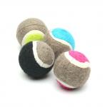 Customized logo printing pet toy tennis ball pet toy rubber for sale