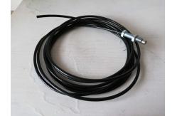 China Plastic Coated Wire Rope, Black Home Gym Cable With 6.5mm Outer Diameter supplier