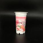 180ml Plastic cream cup disposable custom yogurt packaging paper cup for sale