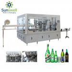 CSD Beer Glass Bottle Machine Washing Filling Sealing 3 In 1 Monoblock Production Line for sale
